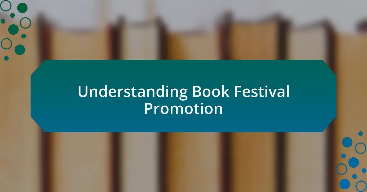 Understanding Book Festival Promotion